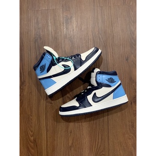 Sepatu Pria/Wanita • Air Jordan 1 Blue High Premium