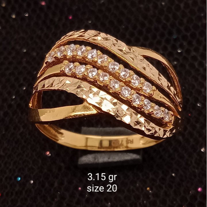 Cincin Emas 17K - 3.15 gr Kadar 750 - 1771