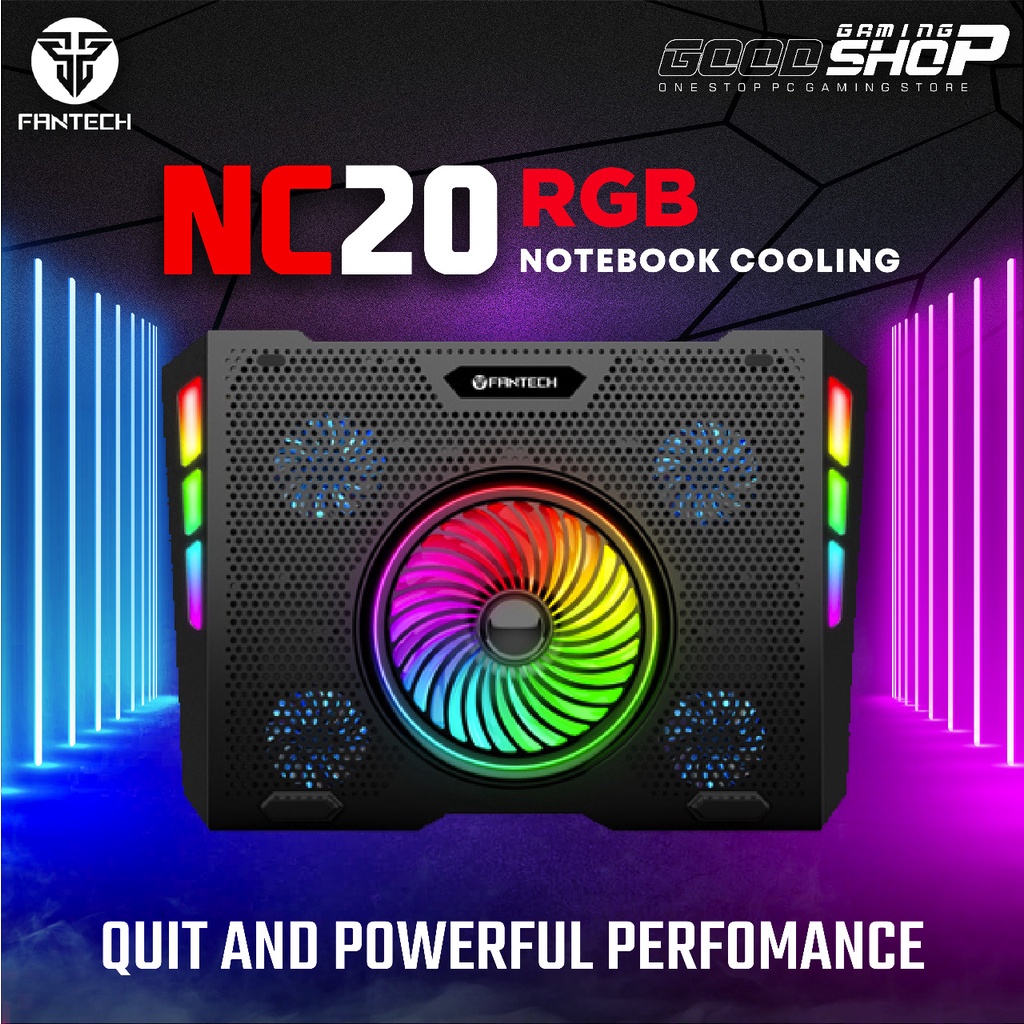 Fantech NC20 RGB Notebook Gaming Cooler Pad for Laptop