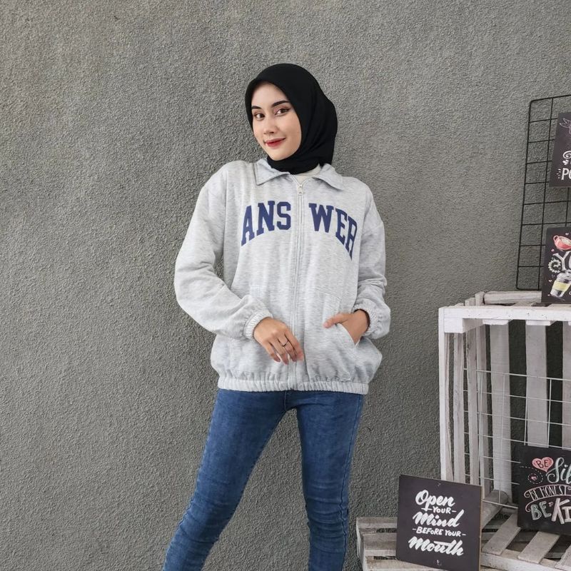 Jaket Sweater ANSSWER Oversize