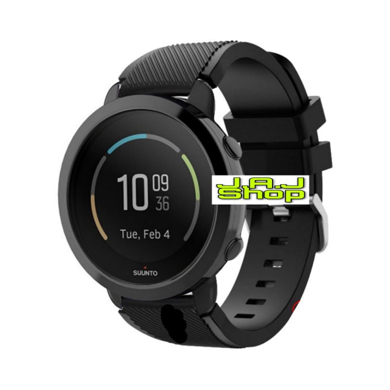 STRAP TALI JAM TANGAN RUBBER SILICONE SILIKON WATCH BAND SUUNTO 3 FITNESS FITNES TALI JAM ACC