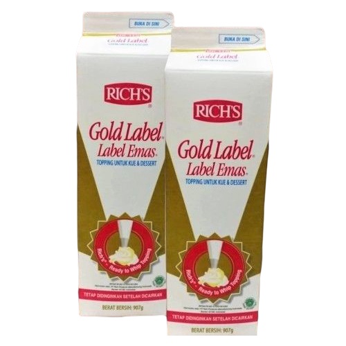 

RICHS Gold Label 907gr RICH'S Whip Cream Topping Kue & Dessert
