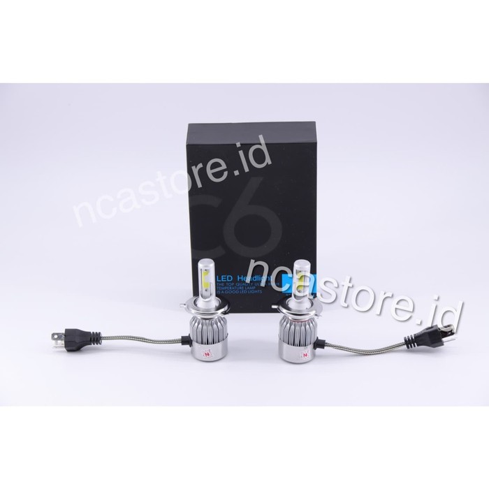 LAMPU LED C6 HEADLIGHT MOBIL H4 6000K