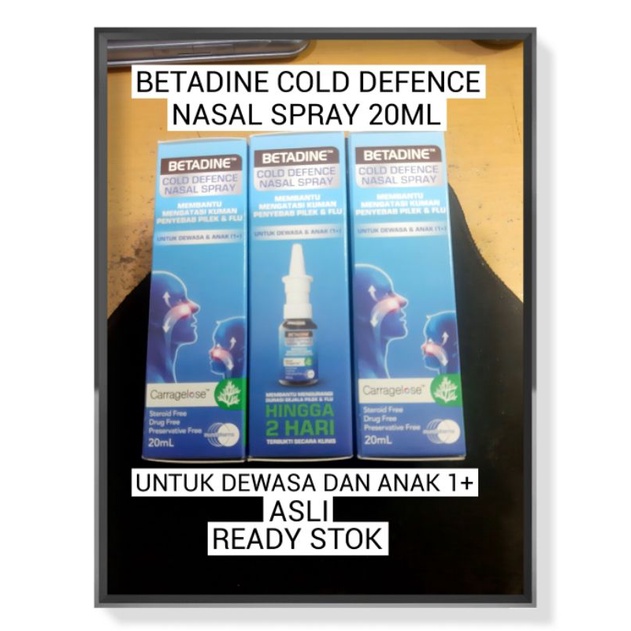 BETADINE NASAL SPRAY 20ML / OBAT SEMPROT HIDUNG