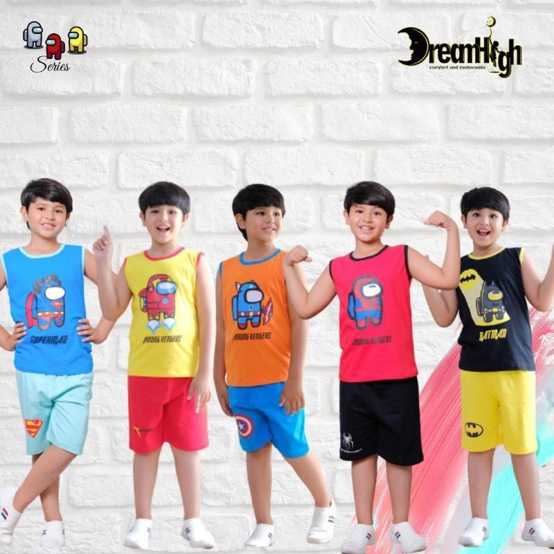 promo baju setelan anak Set Daily special edition BT21 & Among Us series by dreamhigh setelan pakaia