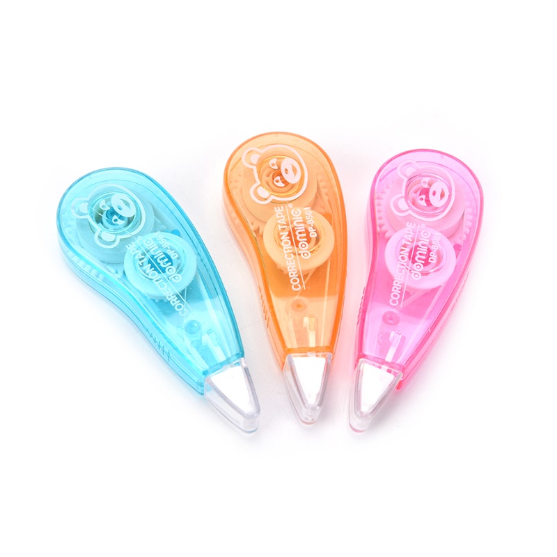 (LUCKID) 1pc Correction Tape / Tip-Ex Kertas Roller Warna Putih Untuk Sekolah / Kantor