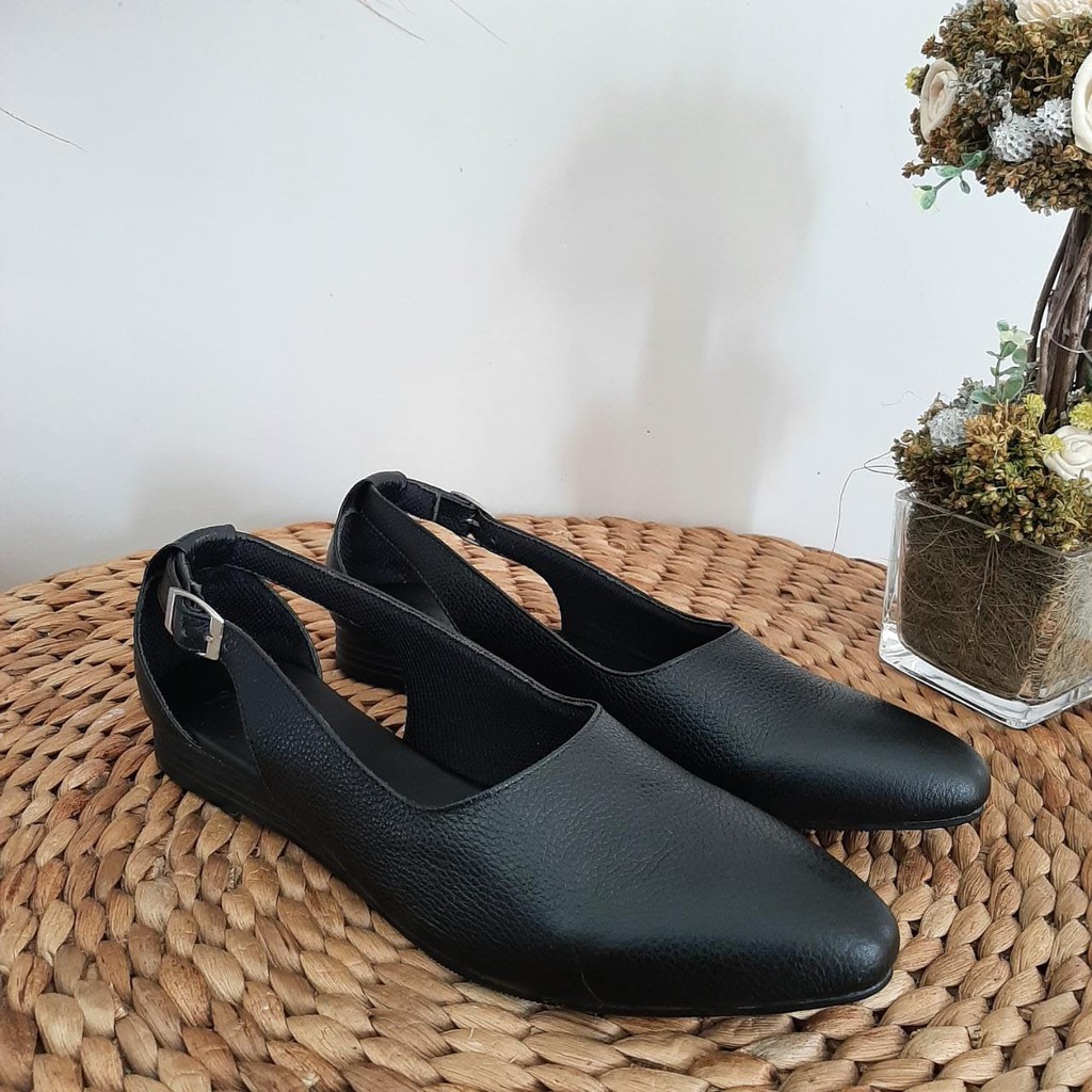 SEPATU PANTOFEL KULIT WANITA KERJA KULIT HIGH HEELS SEPATU KANTOR