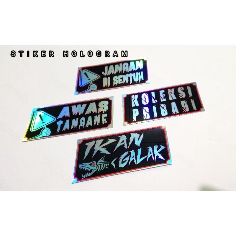 STIKER IKAN CHANNA AWAS IWAK GALAK HOLGRAM