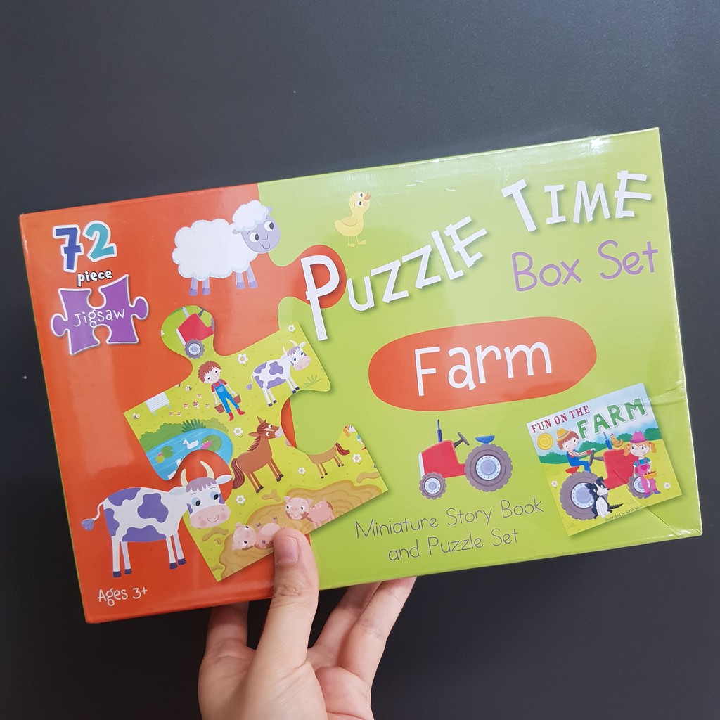 Puzzle Time Box Set 72pcs Jigsaw &amp; Story Book
