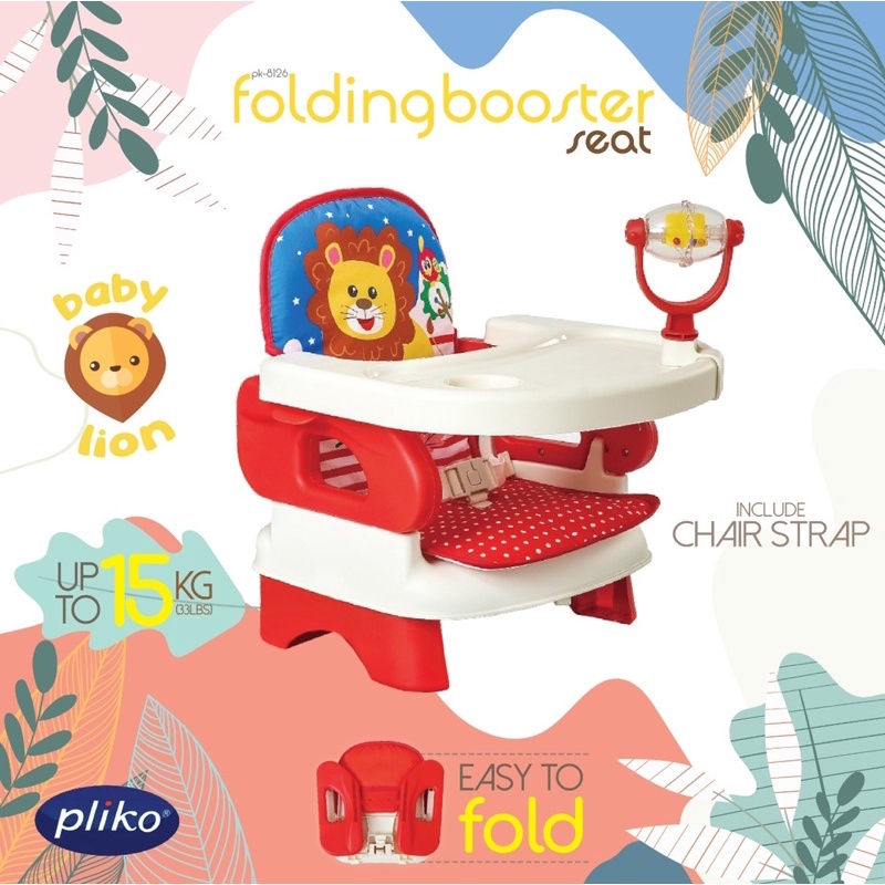 Makassar Promo! Kursi Makan Pliko Folding Booster Seat PK 8216