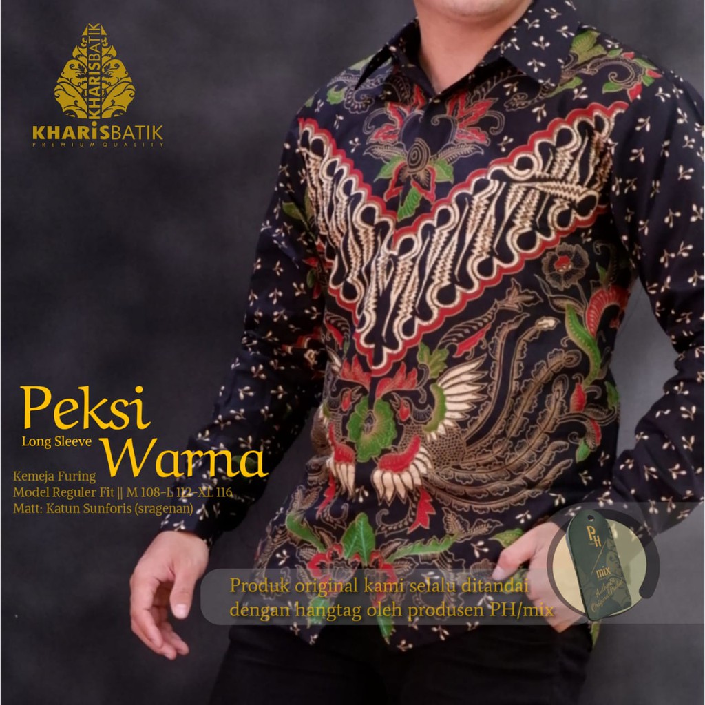PEKSI WARNA KHARIS BATIKSOLOAMANAH KEMEJA BAJU BATIK PRIA SOLO LENGAN PANJANG PENDEK LAPIS FURING ATASAN BATIK PREMIUM MODERN KATUN HALUS WAJRAMANI SALUR SOGAN MERAK GOLD ABYUDAYA PUSARA MULYO PARI COKLAT NOGO KENCONO ARI WARDANA GEBER MULYO WAYANG CATUR