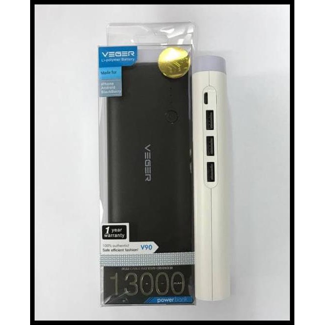 Jual Powerbank Power Bank Veger V90 13000Mah Original