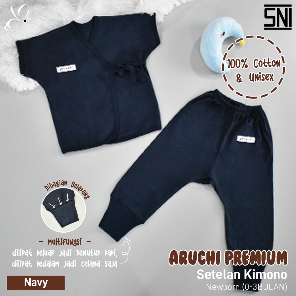 Setelan Kimono Aruchi Premium Full Color Newborn CBKS