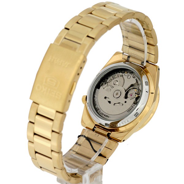 Seiko 5 SNKK76K1 Automatic Full Gold Coating | Jam Pria SNKK76