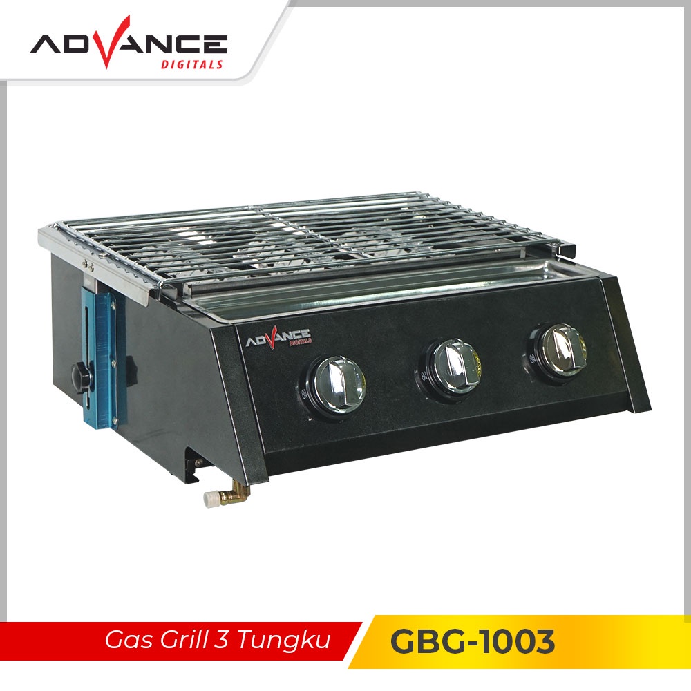 Advance Gas Grill 3 Tungku Kompor Stoves Hobs Gas Regulators GBG1003 Ready Stock