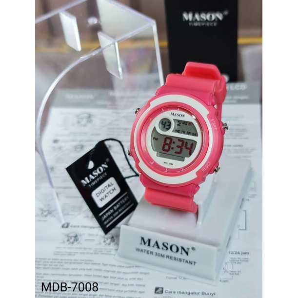 Jam Tangan Anak Pria Wanita Remaja Mason Original 7008 Tahan Air