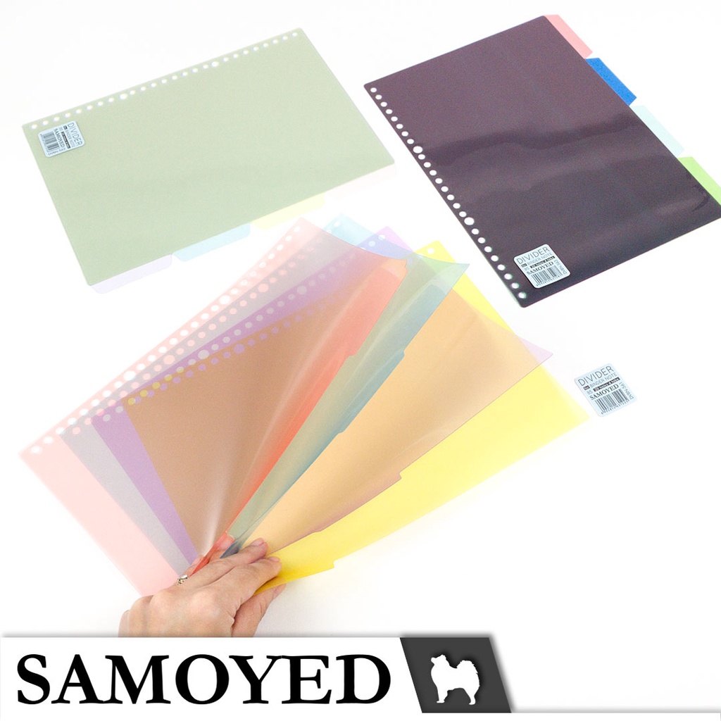 

Pembatas Transparan / Transparent Divider / Index for Binder Note / Loose Leaf B5 Samoyed DVBN-56