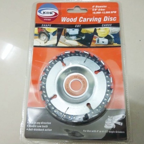 MATA CIRGULAR SAW 4&quot; WOOD CARVING DISC/Mata Gergaji Gerinda Chainsaw 4&quot; 22T Potong Ukir KDK