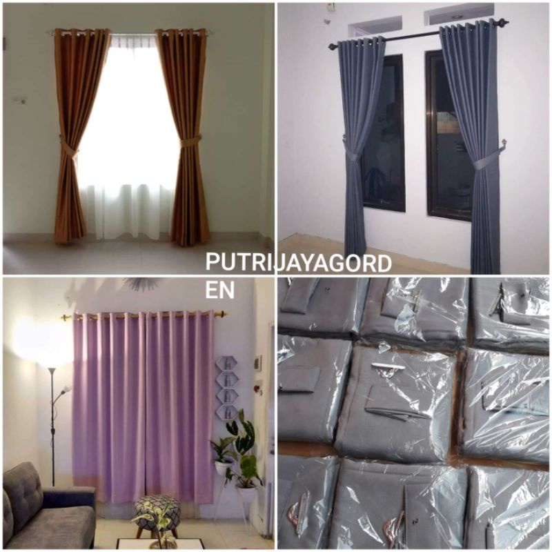 Gorden Jendela Gorden Pintu Gorden Jendela Minimalis Gorden Blackout Polos Import Premium