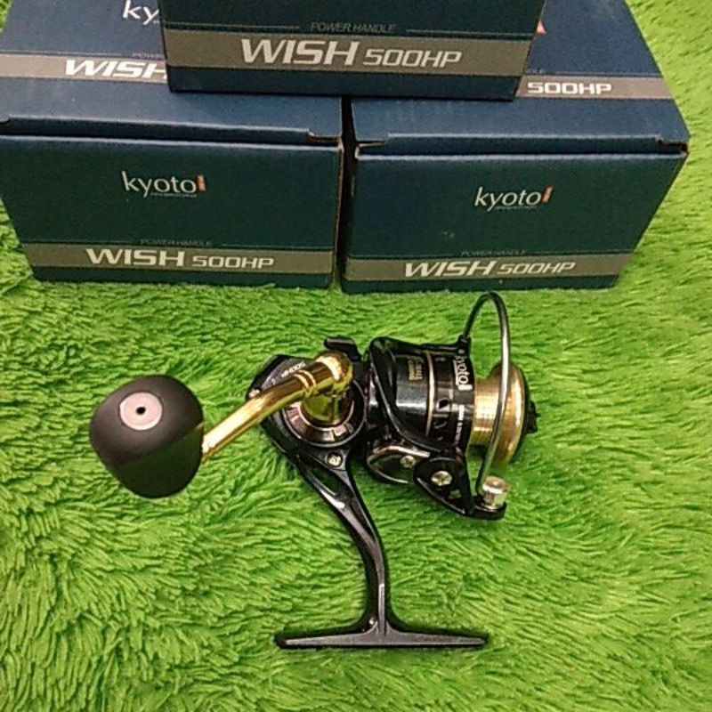 Rel Reel Spinning mini Kyoto Wish 500hp dan 800hp POWER HANDLE