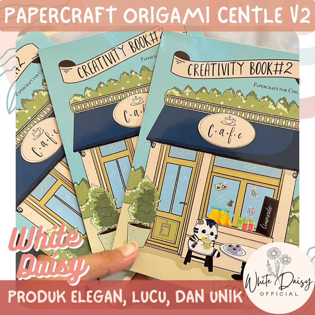 

buku paper craft anak centle Versi 2 travel edition origami kirigami premium book lipat