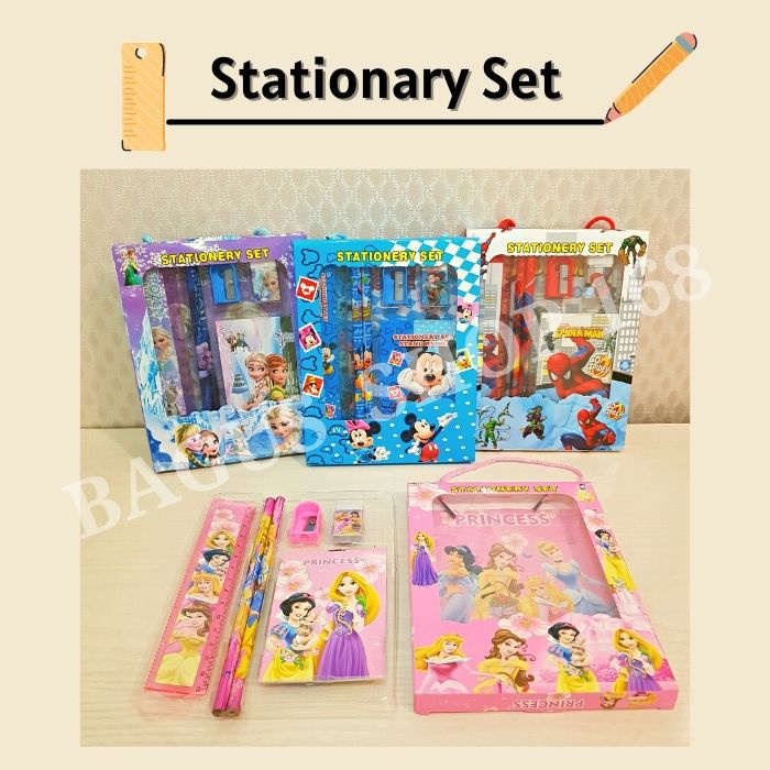 

SET ALAT TULIS BOX TALI (SP2018) Stationary Set MURAH Mickey Princess