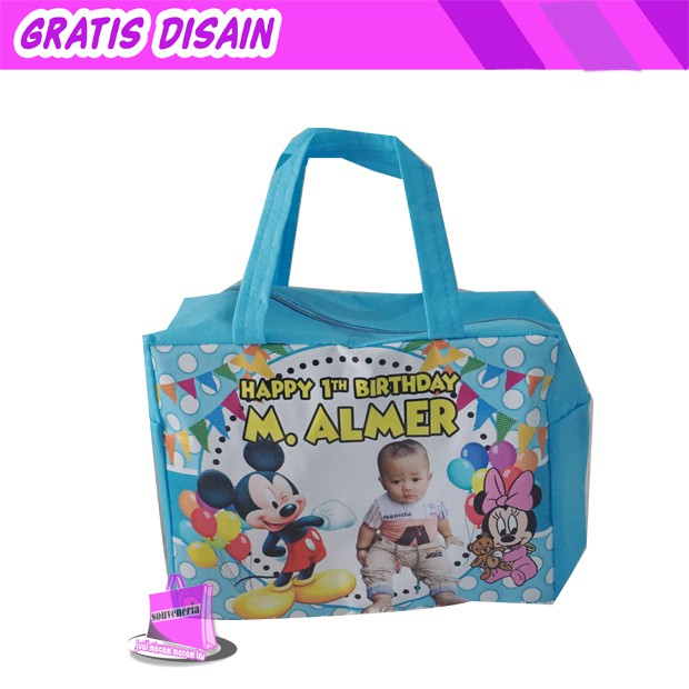 

Tas Ulang Tahun resleting | Souvenir ulang Tahun
