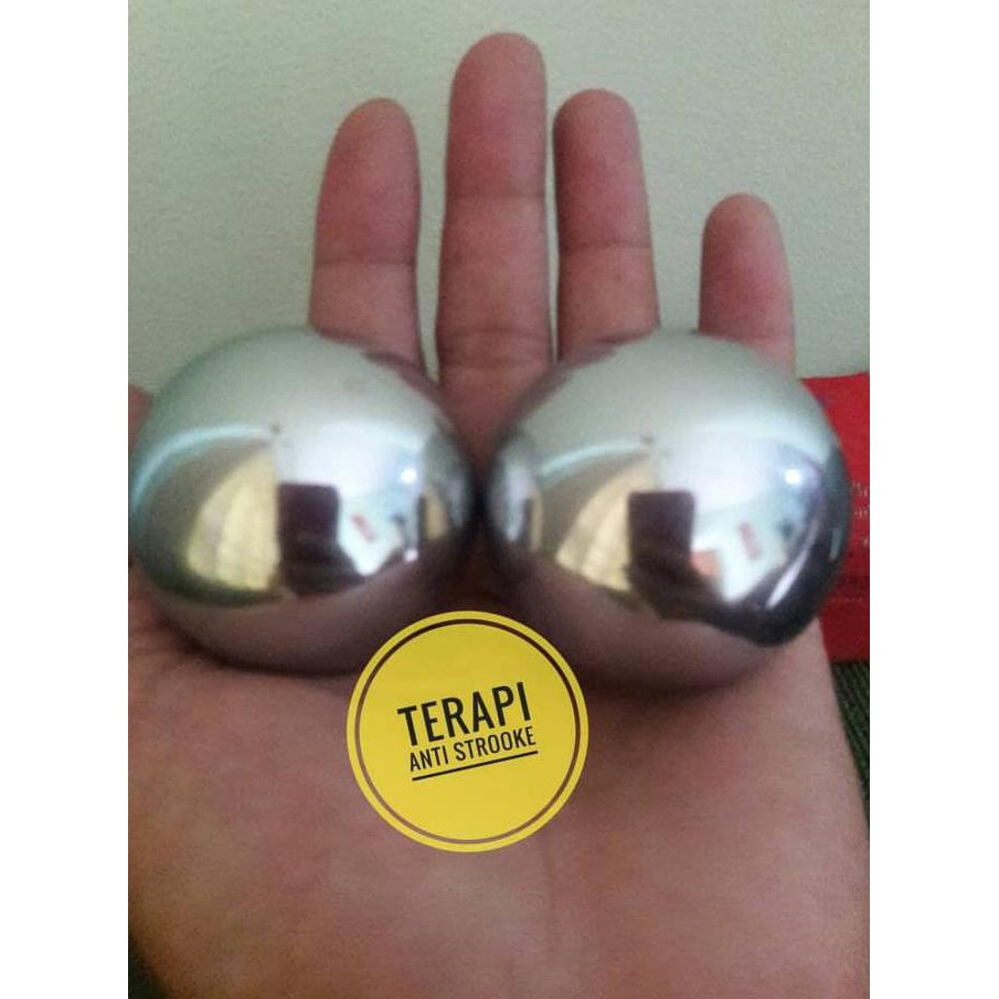 BEST SELLER Terapi Bola Tangan Getar Stainless Stainlis DX28