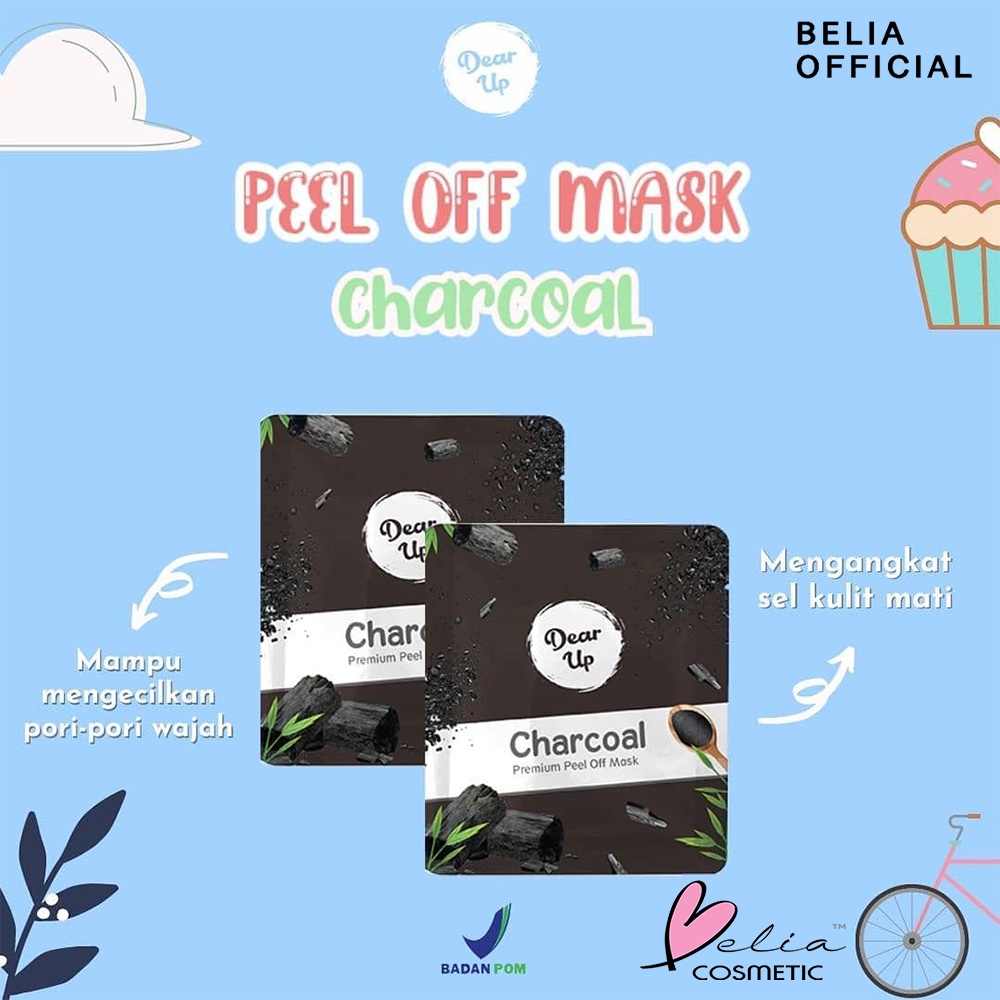 ❤ BELIA ❤ DEAR UP Peel Off Mask 10g 25g Zip Lock | Masker Wajah | Peel Off Mask Ziplock 10 g 25 g (✔ BPOM)