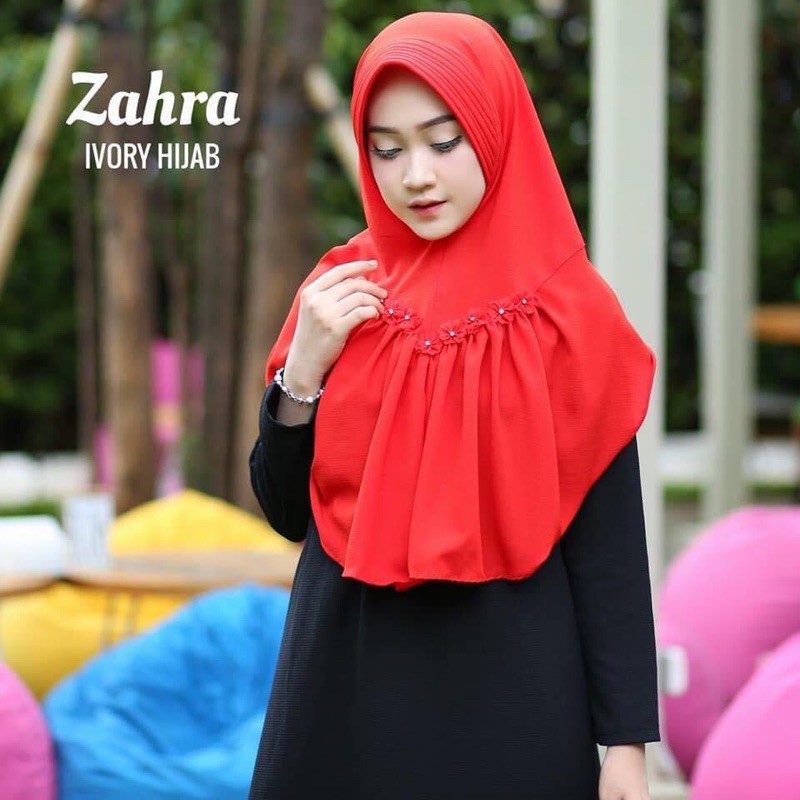 [ORI IVORY] Zahra Hijab by Ivory | Hijab Instan | Hijab Bergo Instan Original Brand Terlaris Murah