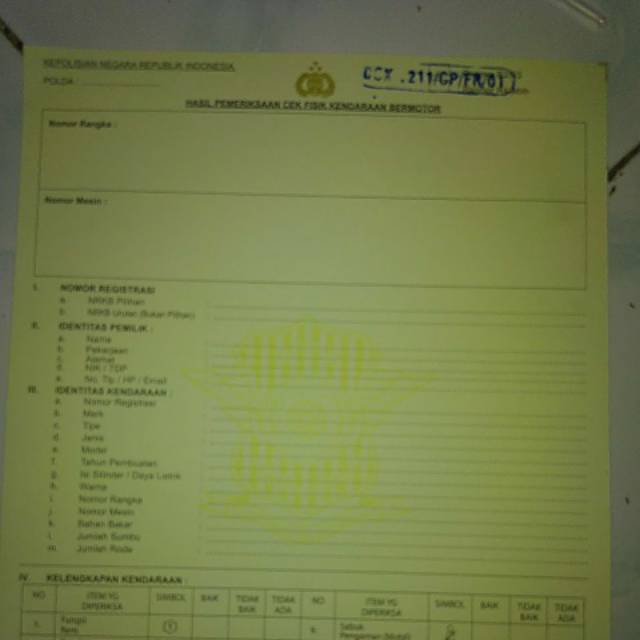 

Kertas form pemeriksaan