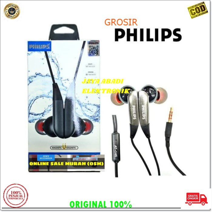 J289 PHILIPS MAGNET 4D HEADSET HP 3.5MM HANDSFREE STEREO DOBEL BASS SUPER EARPOD HEADSET HANDSFREE HEADPHONE EARPHONE MUSIC VOKAL AUDIO SOUND EARPOD IN EAR KARET KARAOKE MEGA BAS HIFI MAGNETIC MIC HYBRID DOBEL BAS STEREO CALL BISA SEGALA JENIS GADGET