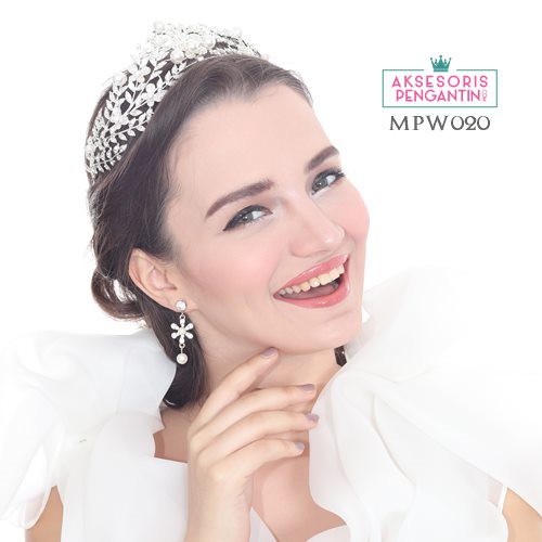 [BISA COD] MAHKOTA PENGANTIN AKSESORIS PESTA CROWN WEDDING HEADPIECE MPW020