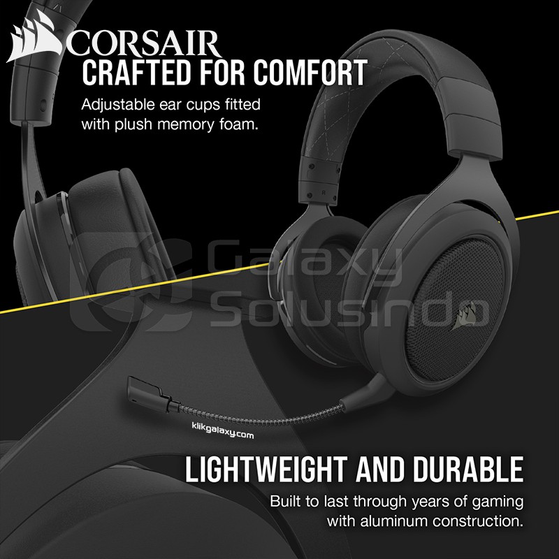 Corsair HS70 PRO Wireless Gaming Headset - Carbon