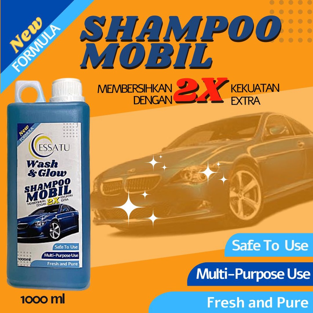 Shampoo Mobil dan Motor Essatu Snow Wash 1 Liter