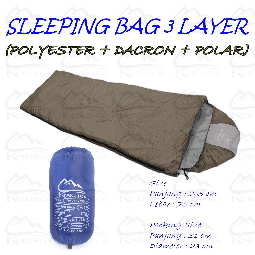 【COD】 Matras &amp; Sleeping Bag` Polar Dacron WATERPROOF - Bulu SUPER - Bantal` Kantong Tidur