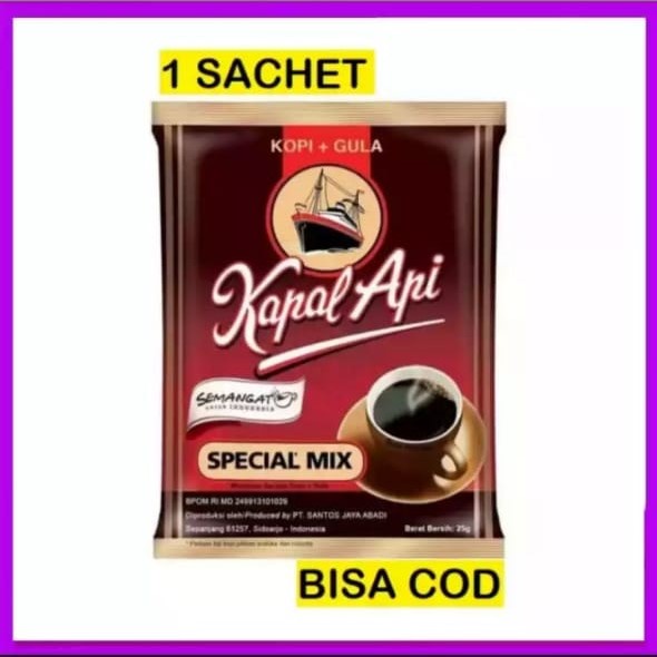 

Kopi Kapal Api Special Mix /Kopi Plus Gula /Kopi 2 In 1 /Kopi Hitam + Gula Siap Seduh
