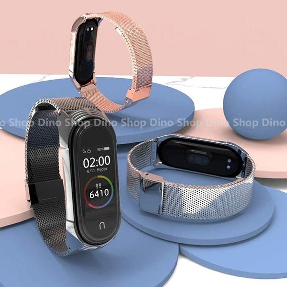 miliki mijobs miband 5 milan transformer stainless strap tali jam xiaomi mi band 5 4 3