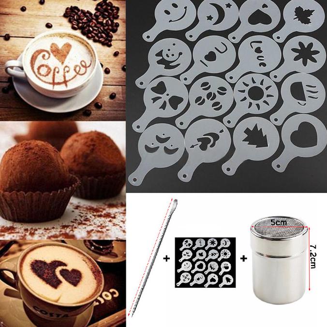 

ALAT CETAK GAMBAR ALAT LUKIS CETAKAN BUBUK KOPI / TEA LATTE / KUE