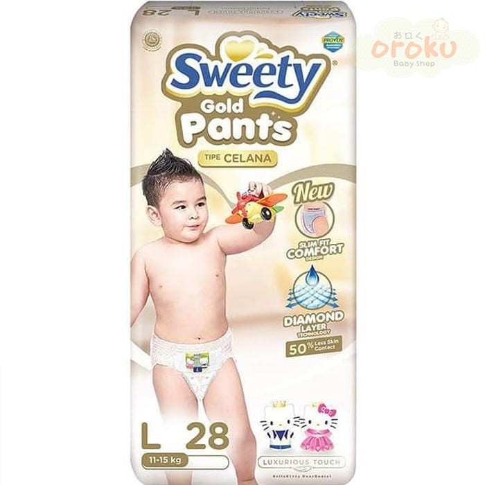 POPOK BAYI / POPK BAYI SEKALI PAKAI / DIAPERS BAYI / SWEETY GOLD / DIAPERS MURAH