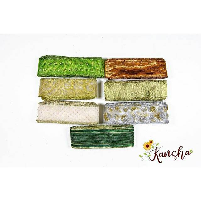

TOKO ANQA-Pita Organza Glitter Wired Ribbon 1 1/2in x 5 yards