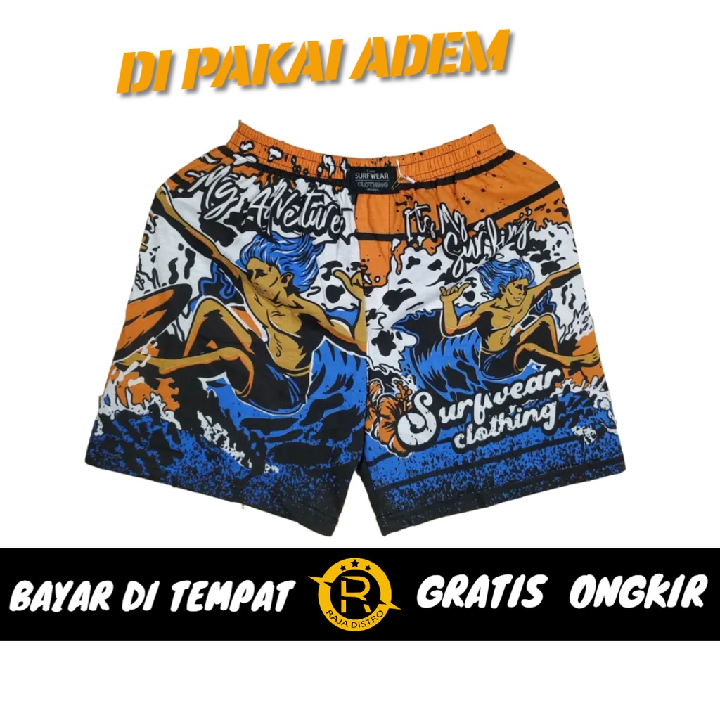 Boxer Pria Bokser Distro Boxser Surfing Peria Dewasa Bahan Cotton Combed 30s