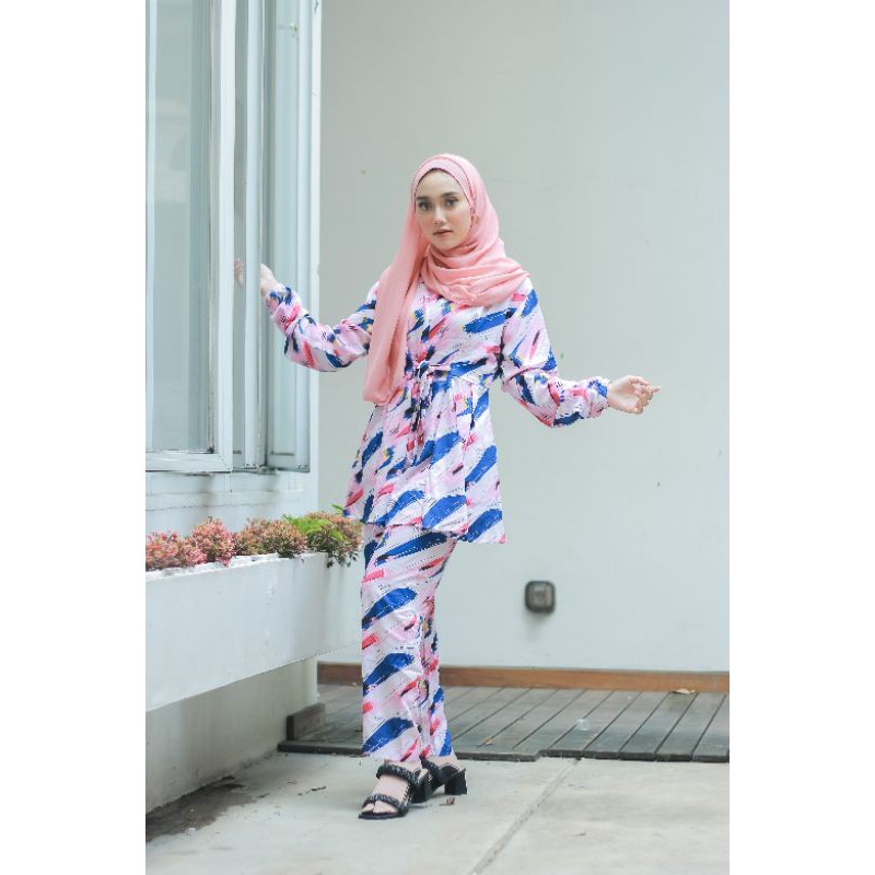 Pajamas motif kekinian busui freindly rayon super premium grade a