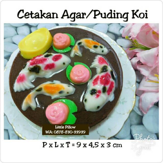 (KOI ISI 2) Cetakan Pudding/ Cetakan Agar Ikan Koi Besar