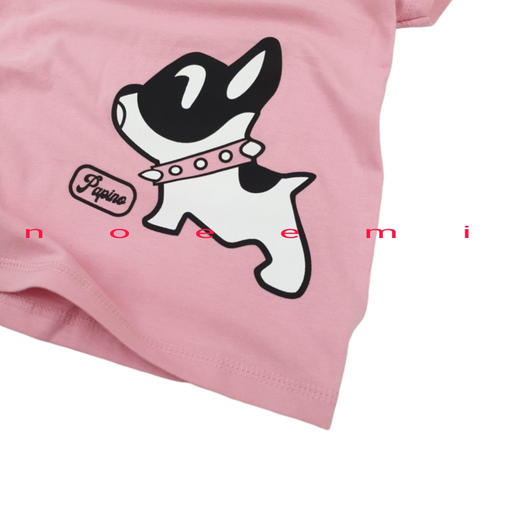 Papino Baju Kaos Anak 1 Sampai 12 Tahun Bahan Catton 30s Pakaian Distro Oblong  Pink