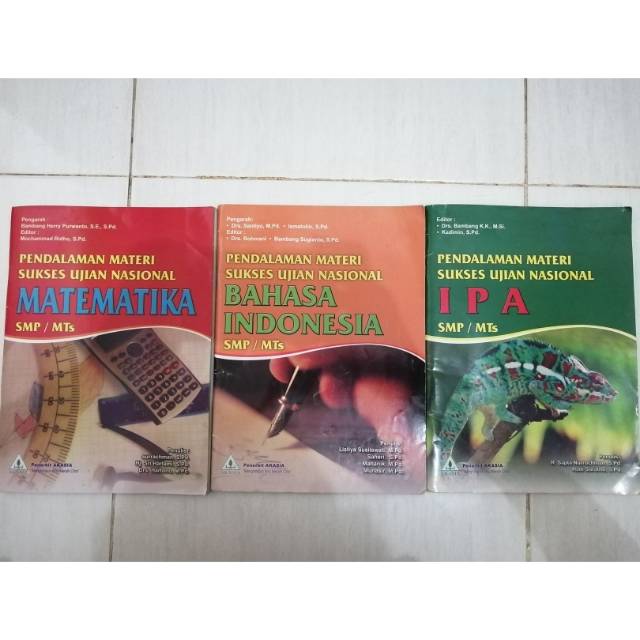Buku pendalaman materi sukses ujian nasional matematika, bahasa indonesia, ipa-0