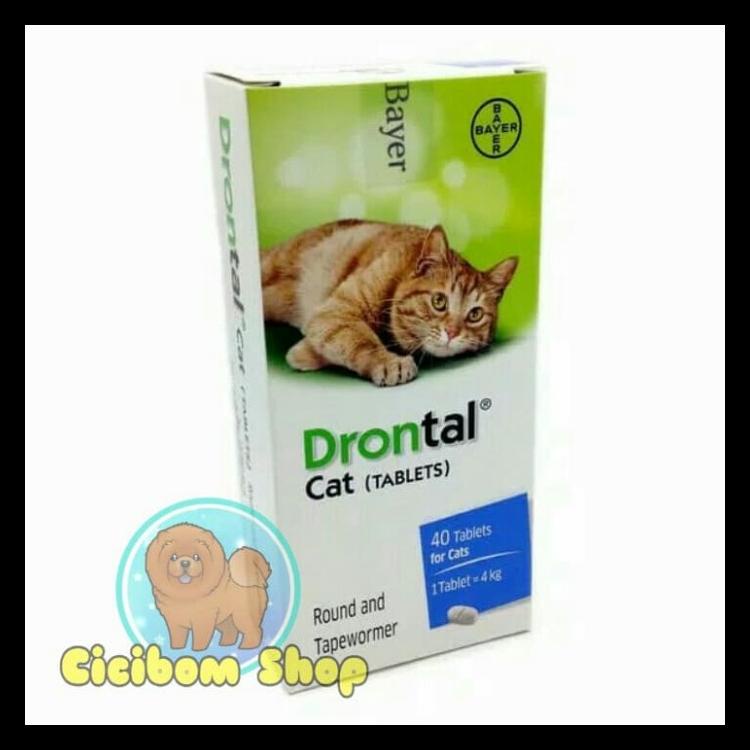 Jual DRONTAL CAT / DRONTAL KUCING / OBAT CACING KUCING / DRONTAL ...