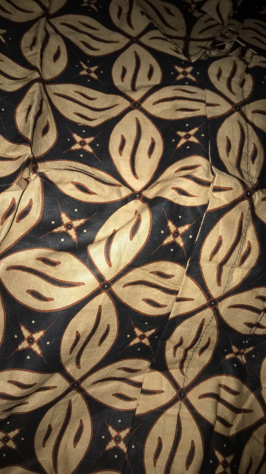 Cod - Dt Collection - Kemeja Batik Pria Lengan Pendekmotif Ilalang Sogan