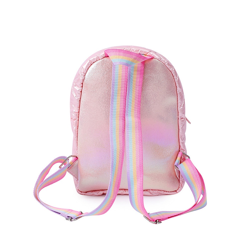 Tas ransel unicorn metalik bulu TU082 anak perempuan paud sd backpack sekolah