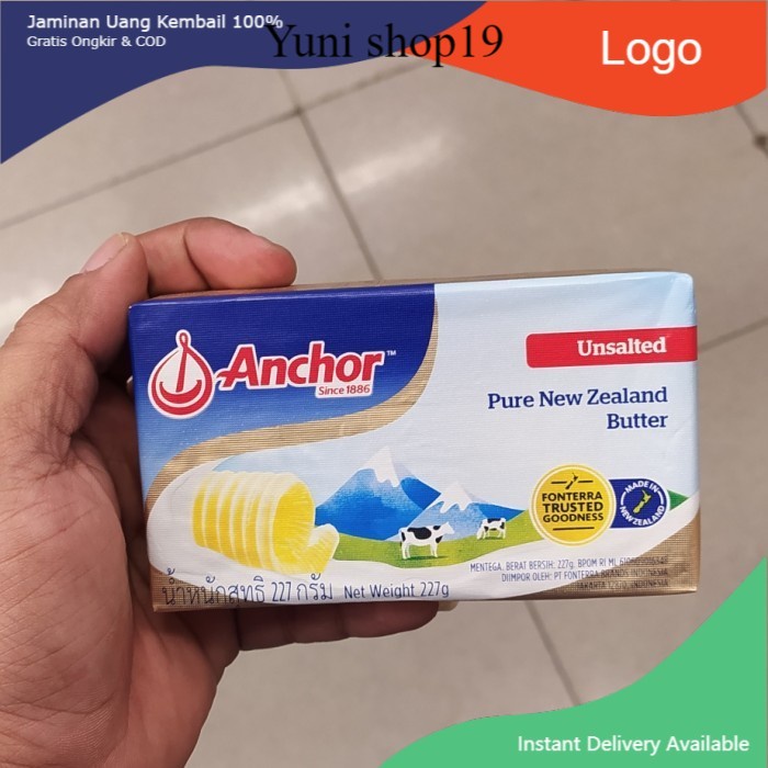 

anchor unsalted butter 227g